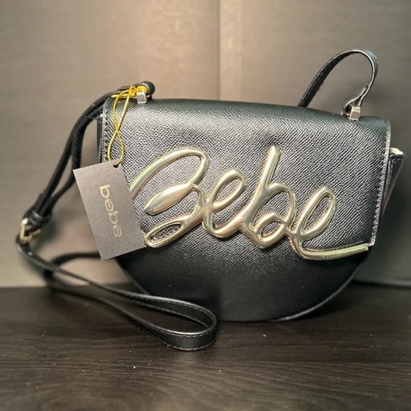 bebe Handbags - NWT Bebe Gabriel Black Crossbody Bag